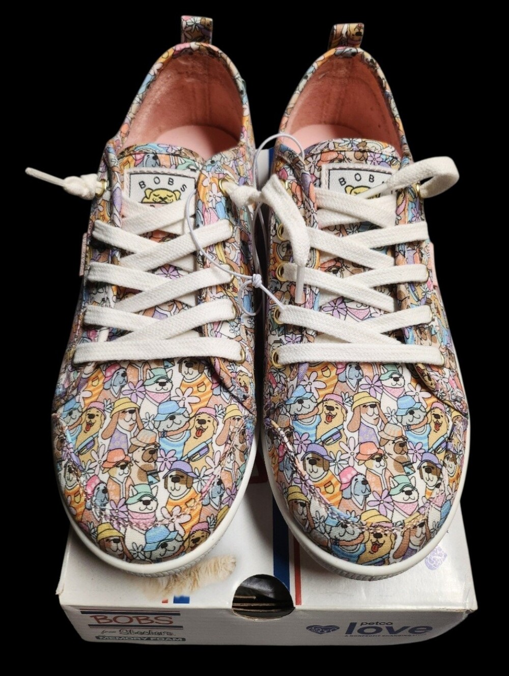 Bobs By Skechers Women's B Cute - Pup Freshness Slip-On Casual Sneakers Size 7.5 - Picture 5 of 11